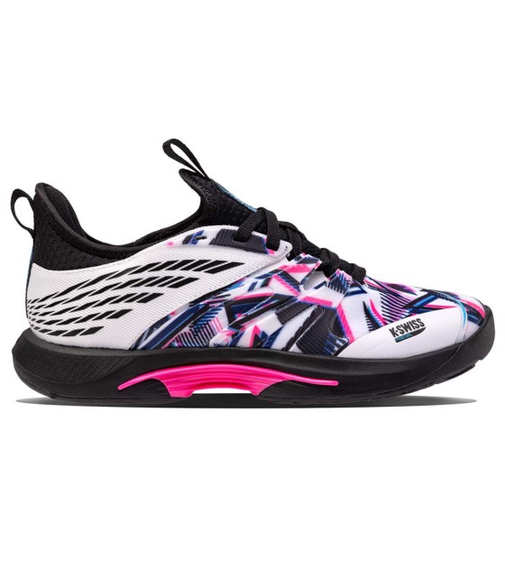 K-Swiss Speedtrac White Black Pink padel shoes | Ipontennis