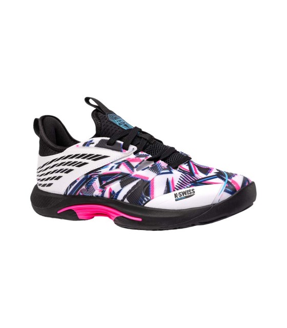 K-Swiss Speedtrac White Black Pink padel shoes | Ipontennis