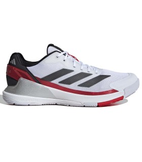 Chaussures Adidas Crazyquick LS Padel Blanco Negro Rojo | Ipontennis