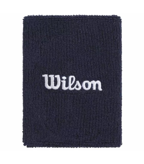 Munhequeiras Wilson Wide Terry Azul Marinho x2