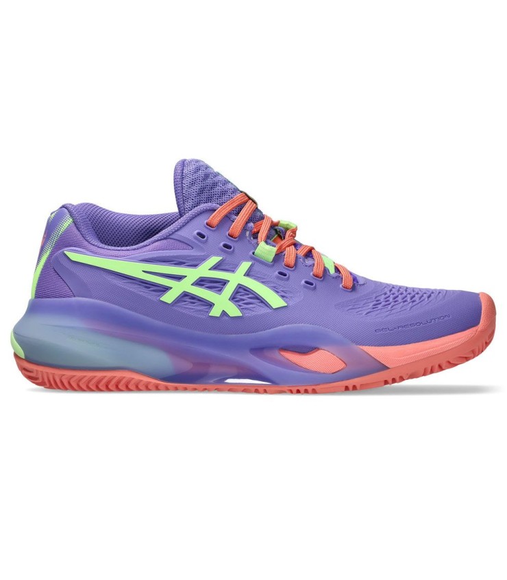 Chaussures Asics Gel Resolution X Padel Femme Violettes Vertes