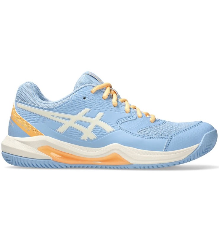 Chaussures Asics Gel Dedicate 8 Padel Bleu Stone Crème Femme | Ipontennis