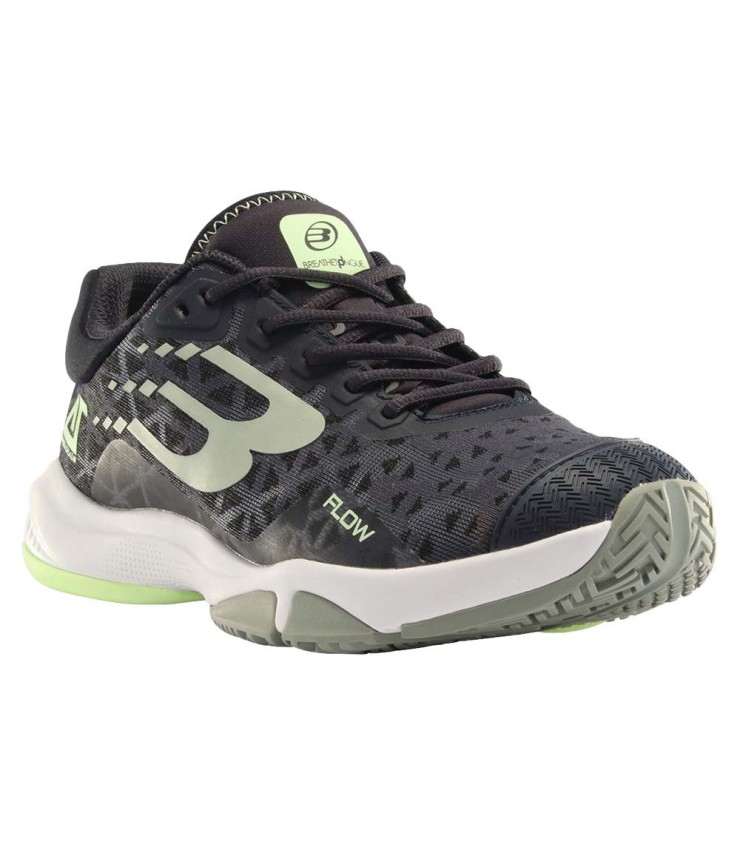 Zapatillas Bullpadel Flow 24V Mujer Negro / Verde 3