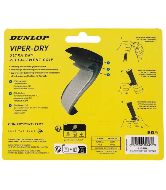 Grip Dunlop Viper-Dry Blanca 2