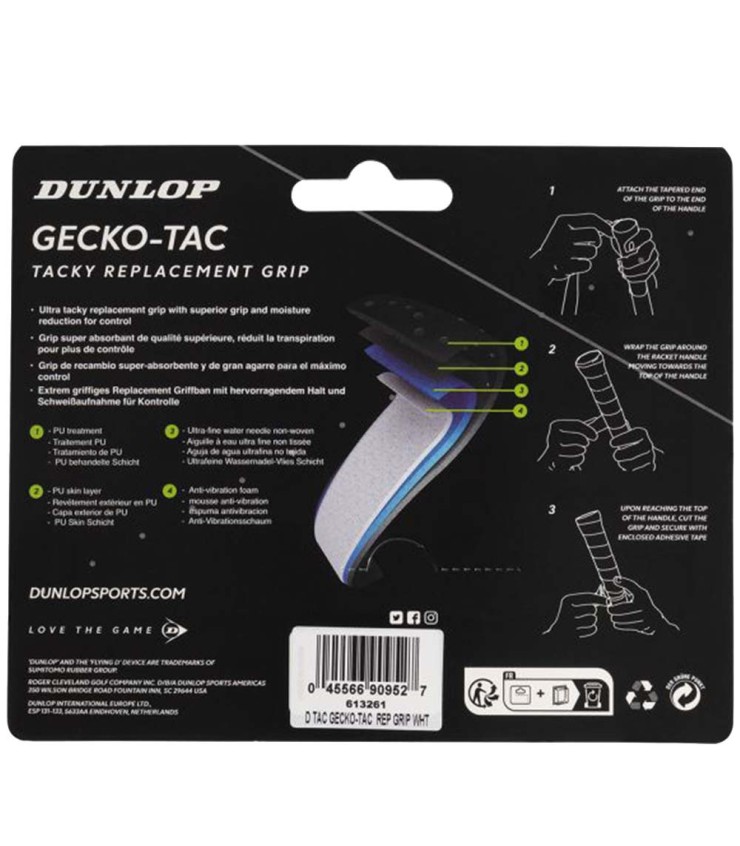 Manopola Dunlop Gecko-Tac Bianca | IPONTENNIS