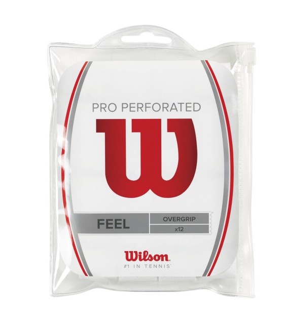 12 Overgrips Forati Wilson Pro Bianchi | Ipontennis