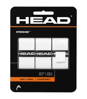 Set of 3 white Head Prime overgrips | IPONTENNIS