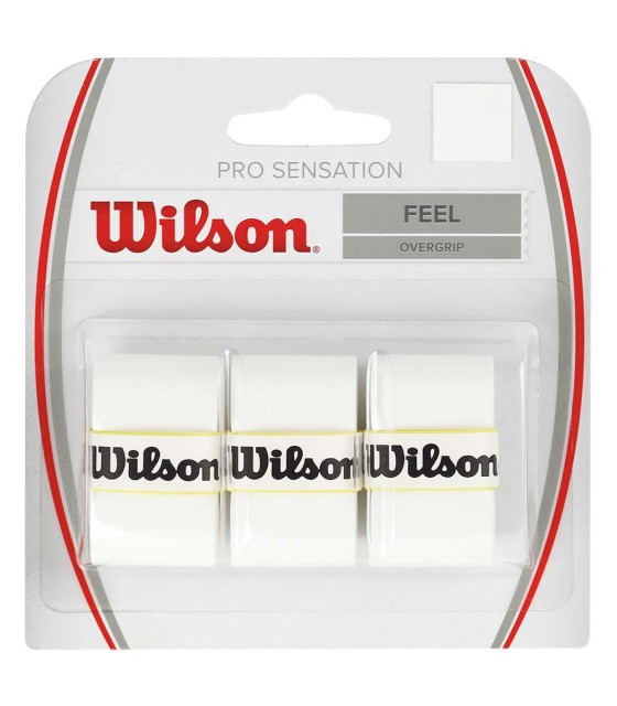 Wilson Pro Sensation Overgrip Blanco x 3 unidades 1