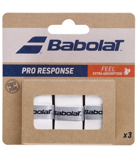 3 Overgrips Babolat Pro Response Bianchi | IPONTENNIS