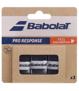 Babolat Pro Response Preto x 3 Overgrips | IPONTENNIS