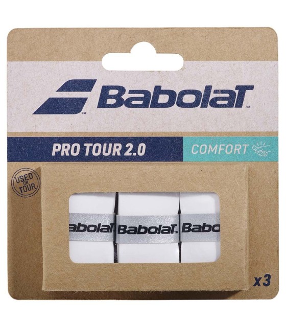 3 Overgrip Babolat Pro Tour 2.0 Bianchi | IPONTENNIS