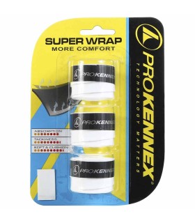 Pro Kennex Super Wrap White x 3 overgrips | IPONTENNIS