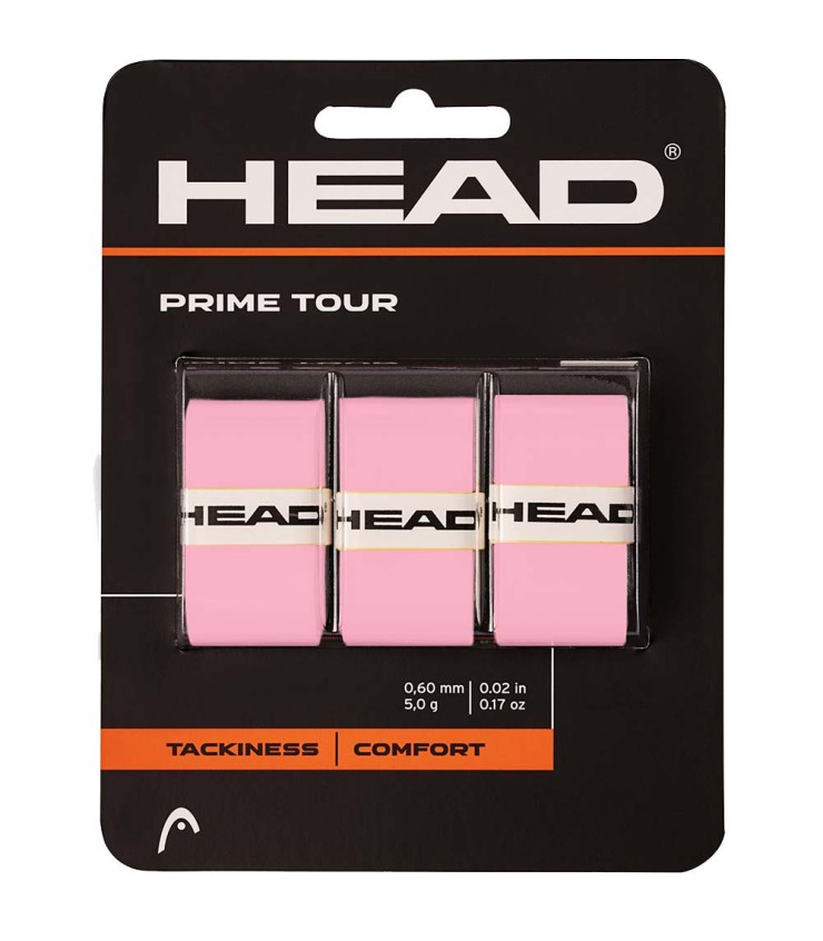 Tres overgrips Head Prime Tour Rosa 1