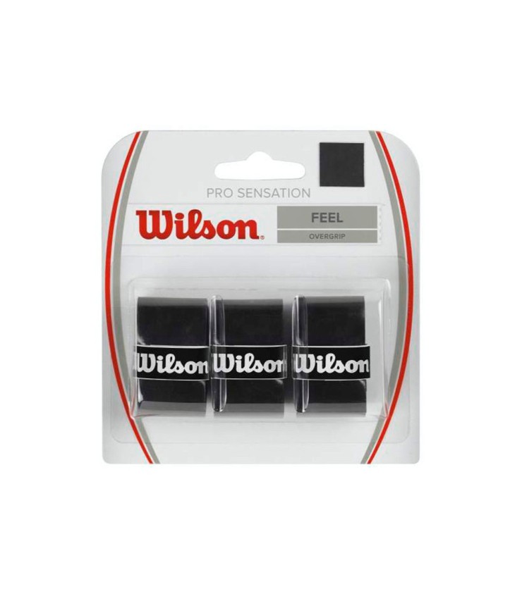 Pack de 3 Overgrips Wilson Pro Sensation Preto | IPONTENNIS