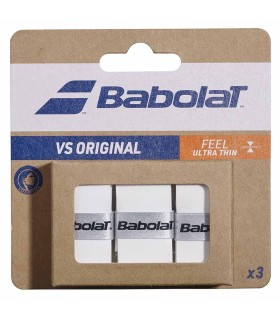 3 Overgrips Babolat VS Original Brancos | IPONTENNIS