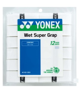 12 Overgrips Yonex Super Grap Brancos | IPONTENNIS