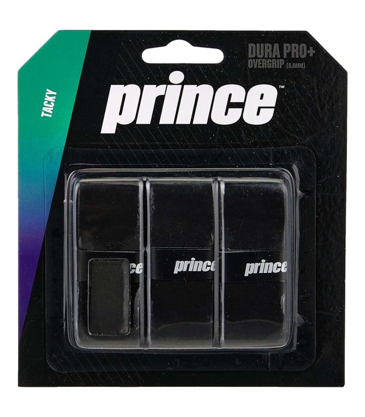 Pack de 3 overgrips Prince Dura Pro+ Negro 1
