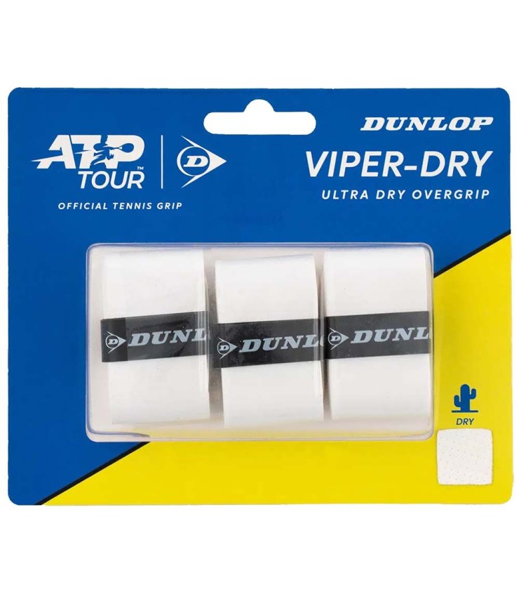 Sobregrips Dunlop Viper-Dry Brancos x 3