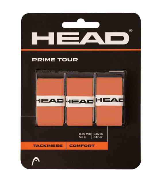 Set of 3 Head Prime Tour Red overgrips | IPONTENNIS