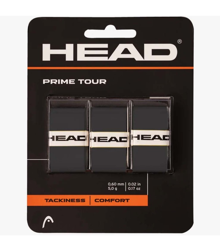 Set di 3 overgrip Head Prime Tour neri. | IPONTENNIS