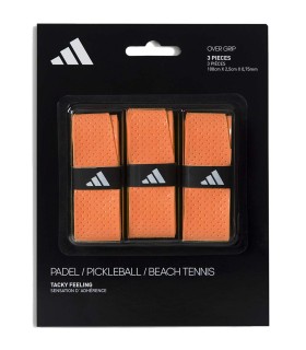 Pacco da 3 overgrip Adidas arancioni. | Ipontennis
