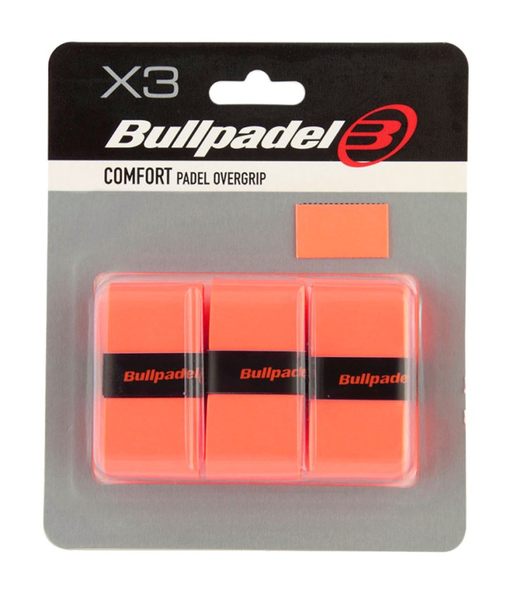 Pack de 3 overgrips Bullpadel Comfort Laranja | Ipontennis