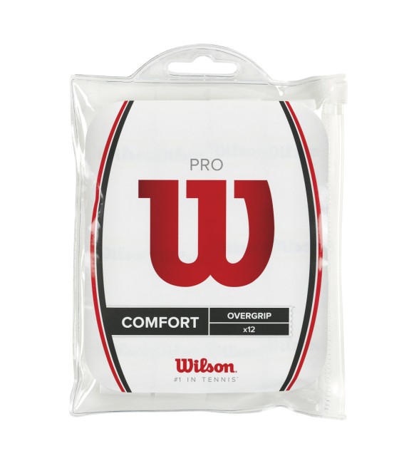Wilson Pro Overgrip White x 12 units | Ipontennis