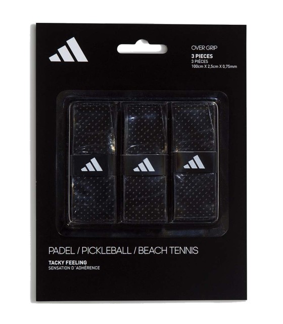 Adidas Black x 3 overgrips | IPONTENNIS