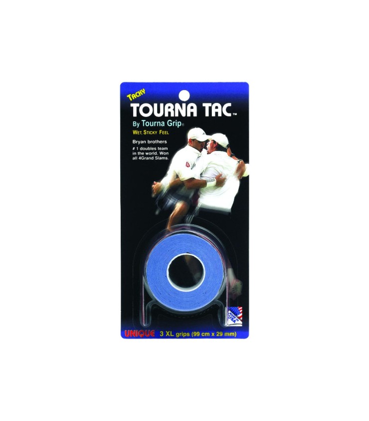 Tre overgrip blu Tourna Tac XL | IPONTENNIS