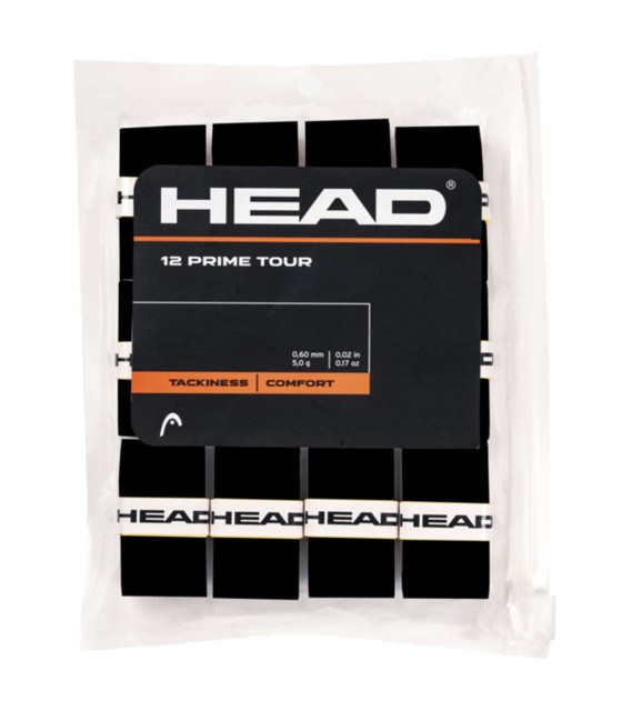12 overgrips Head Prime Tour negros 1