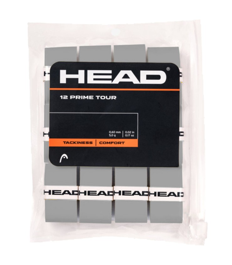12 grips de raquete Head Prime Tour cinzentos | IPONTENNIS