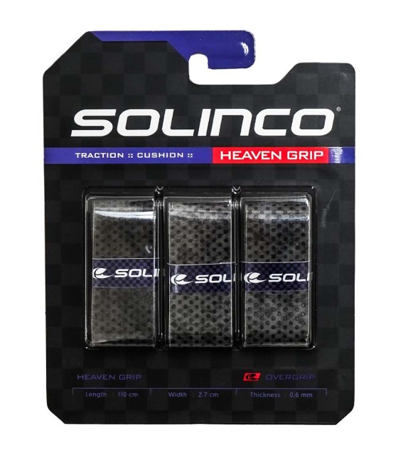 Set di 3 overgrip grigi Solinco Heaven Grip | IPONTENNIS