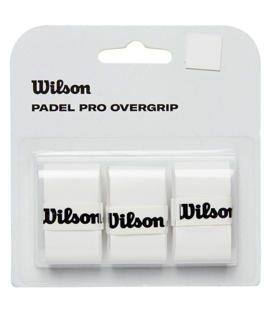 Pack of 3 white Wilson Padel Pro overgrips | IPONTENNIS