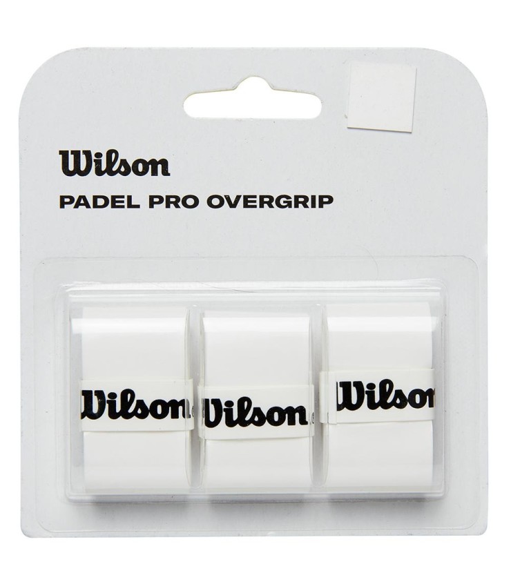 Pack of 3 white Wilson Padel Pro overgrips | IPONTENNIS