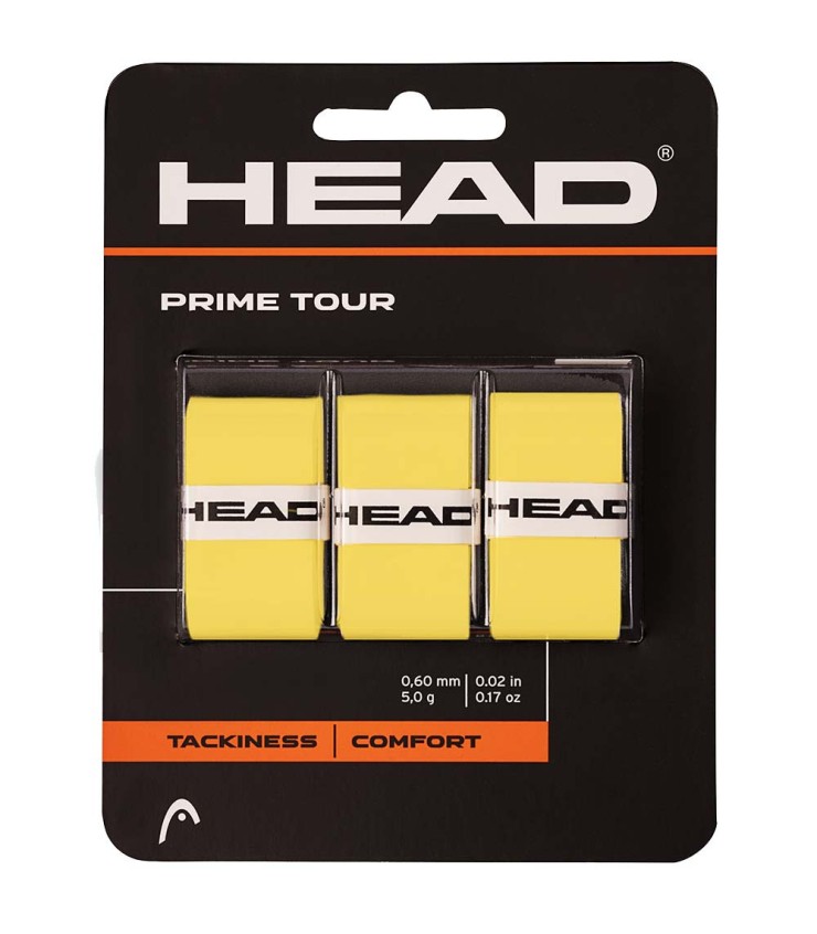 Set di 3 overgrip Head Prime Tour gialli | IPONTENNIS