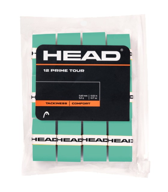 Juego de 12 overgrips verdes Head Prime Tour 1