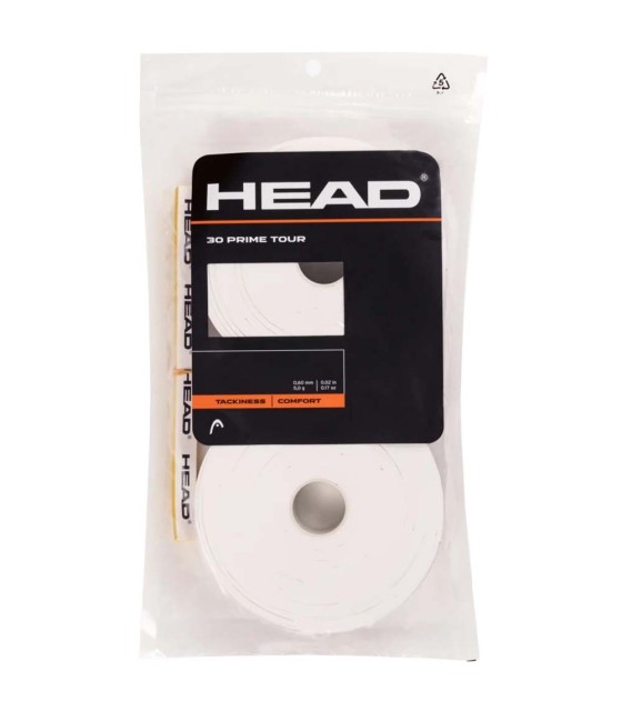 Head Prime Tour White Overgrip x 30 | Ipontennis