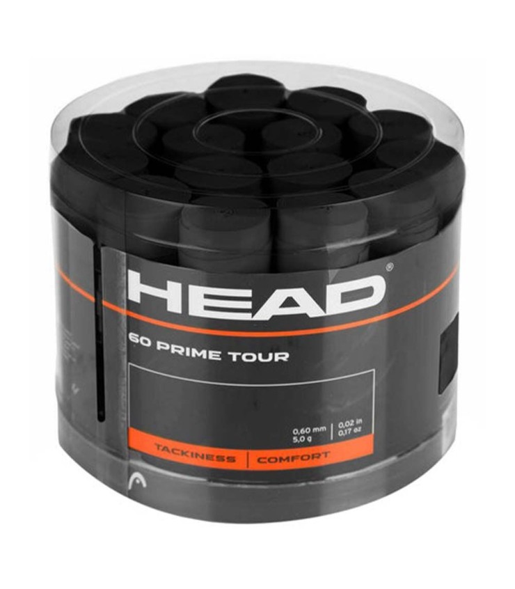 Head Prime Tour Black OverGrip Tape x 60 | IPONTENNIS