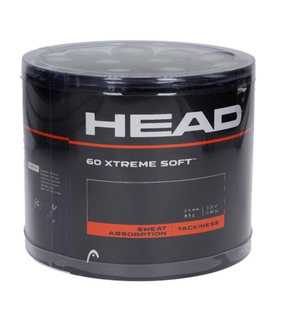 60 impugnature soffici nere Head Xtreme Soft | IPONTENNIS