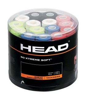 60 Multicolor Head Xtreme Soft Overgrips | IPONTENNIS