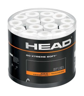 60 white Head Xtreme Soft overgrips | IPONTENNIS