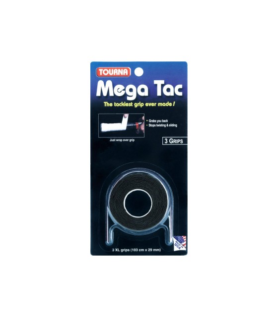 Set di 3 overgrip Tourna Mega Tac XL nero | IPONTENNIS