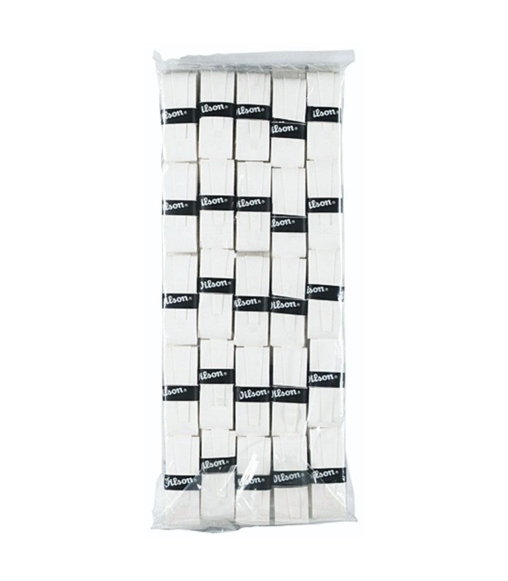 50 Overgrips Brancos Wilson Pro. | IPONTENNIS
