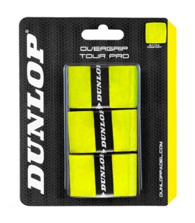 Juego de 3 overgrips Dunlop Tour Pro Amarillo 1
