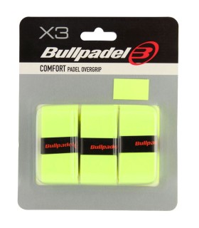 Pack of 3 Bullpadel Comfort Yellow overgrips | IPONTENNIS