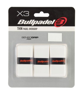 Bullpadel Overgrips Finos Blanco x3 | Ipontennis