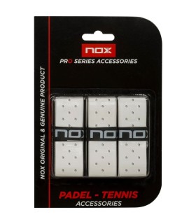 Nox Pro sovrapprese perforate bianche x 3 | IPONTENNIS