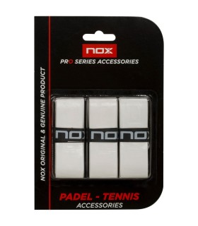 3 grips de raquete Nox Pro Branco | IPONTENNIS