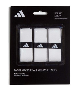 Pack of 3 white Adidas overgrips | IPONTENNIS