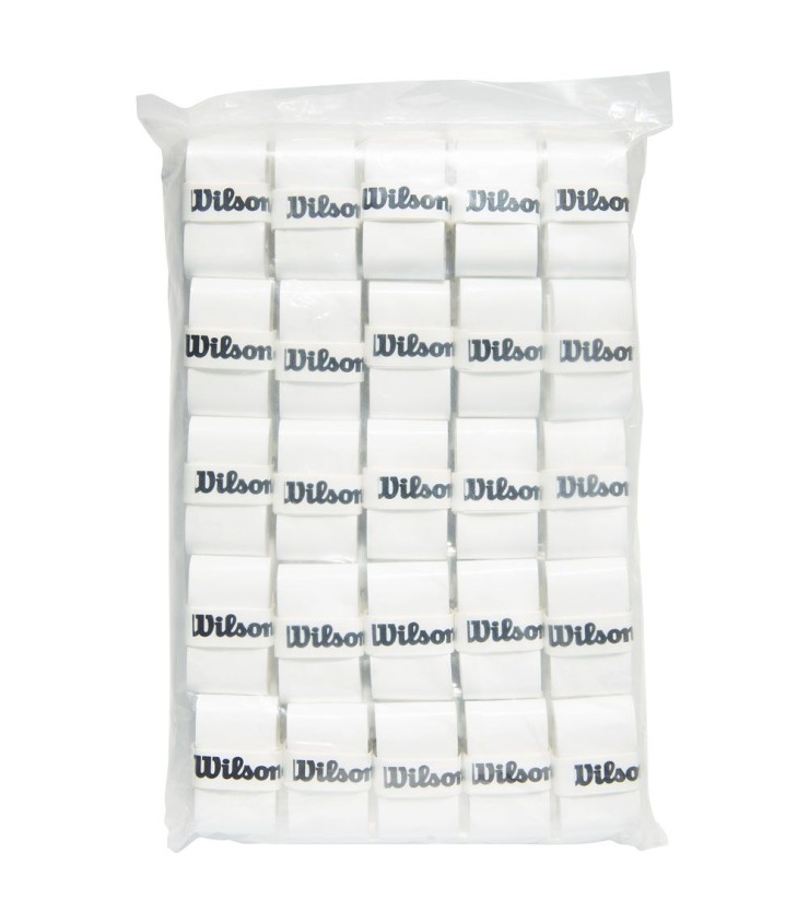 50 Wilson Padel Pro Overgrips Weiß